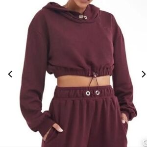 For Love And Lemons Ellie Cropped Hoodie